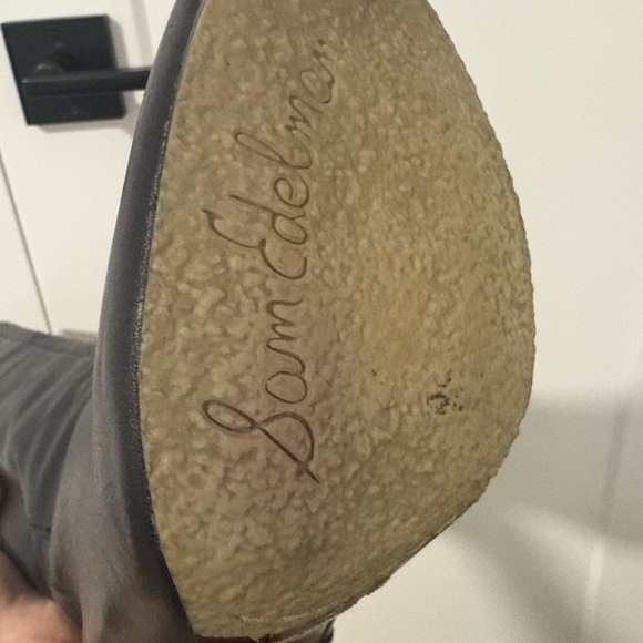 Sam Edelman Serephina Women’s Black Leather Knee High Tall Heeled Boots Size 6 - Picture 8 of 9